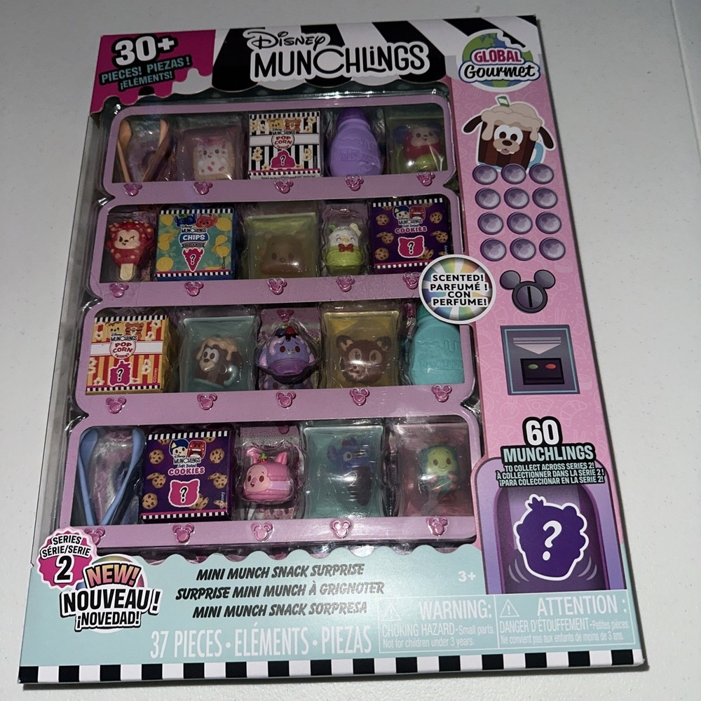 Disney‎ Munchlings Global Gourmet Series 2 Mini Munch Snack Surprise Set New